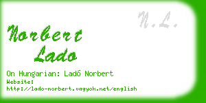 norbert lado business card